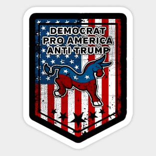 Democrat Anti Trump Sticker